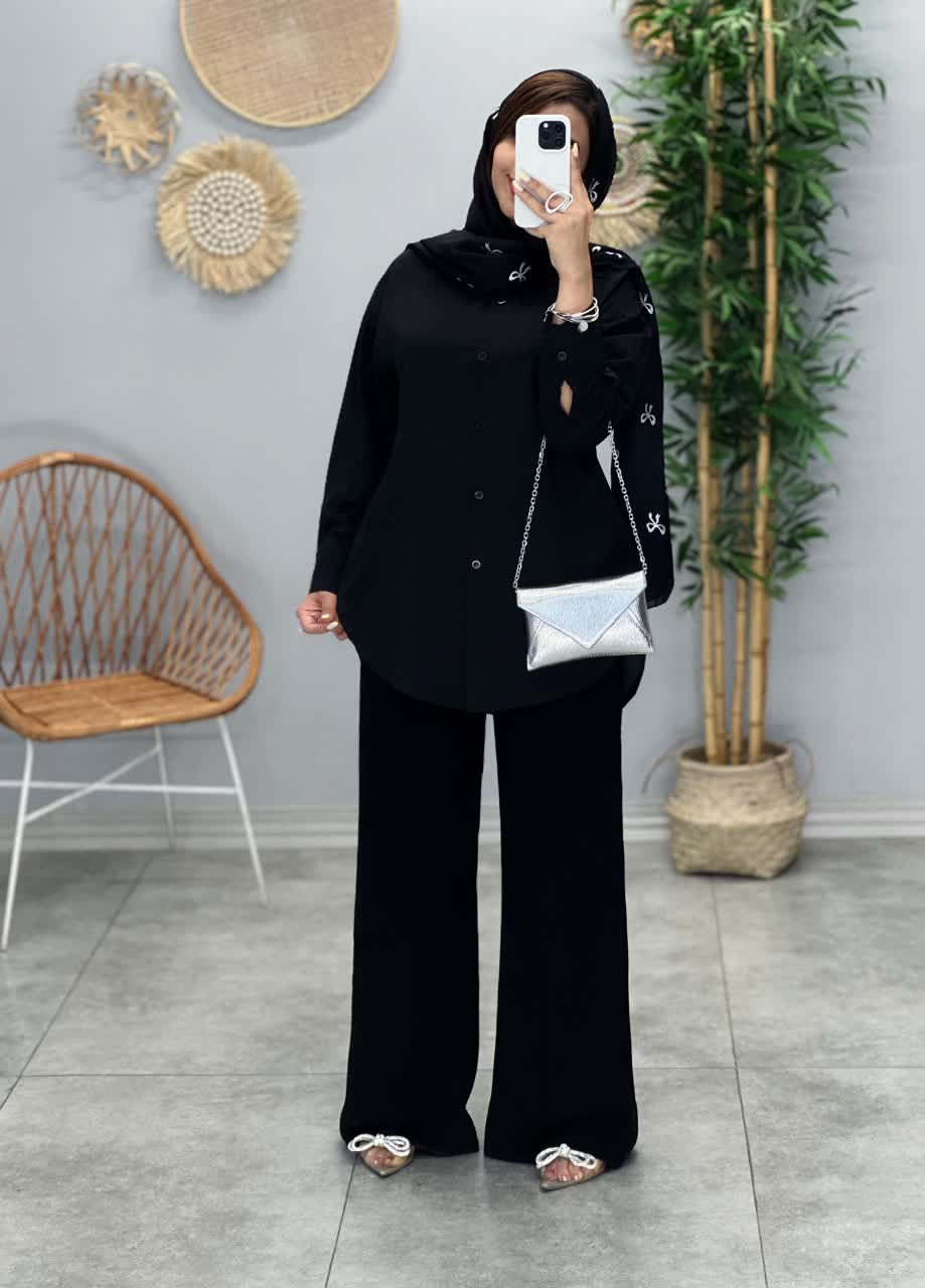 3158-شومیز الیزه کارن(ویژه محرم)