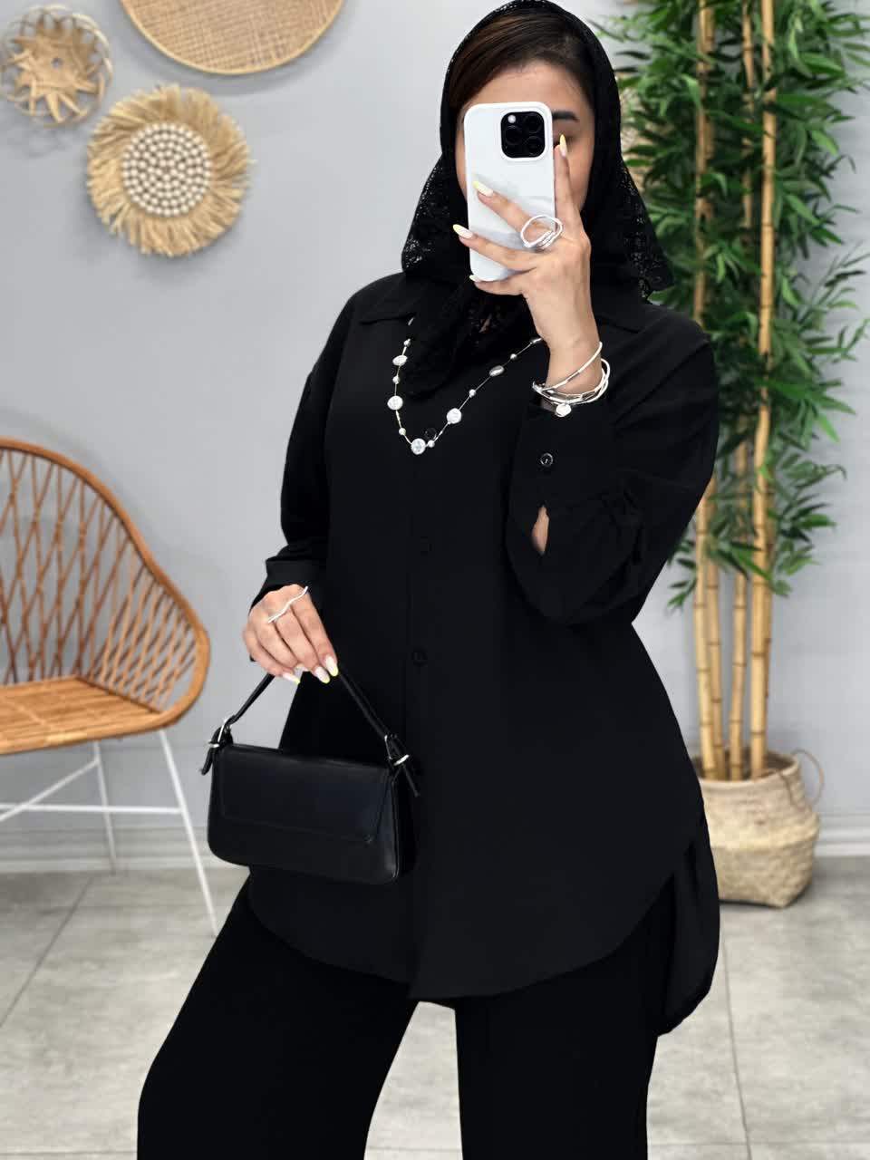 3158-شومیز الیزه کارن(ویژه محرم)