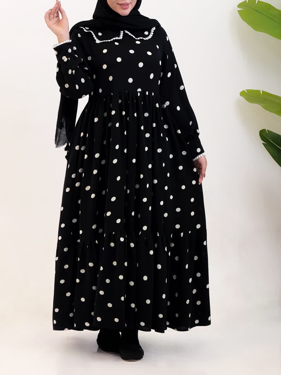 3160-پیراهن مزونی تابان(ویژه محرم)