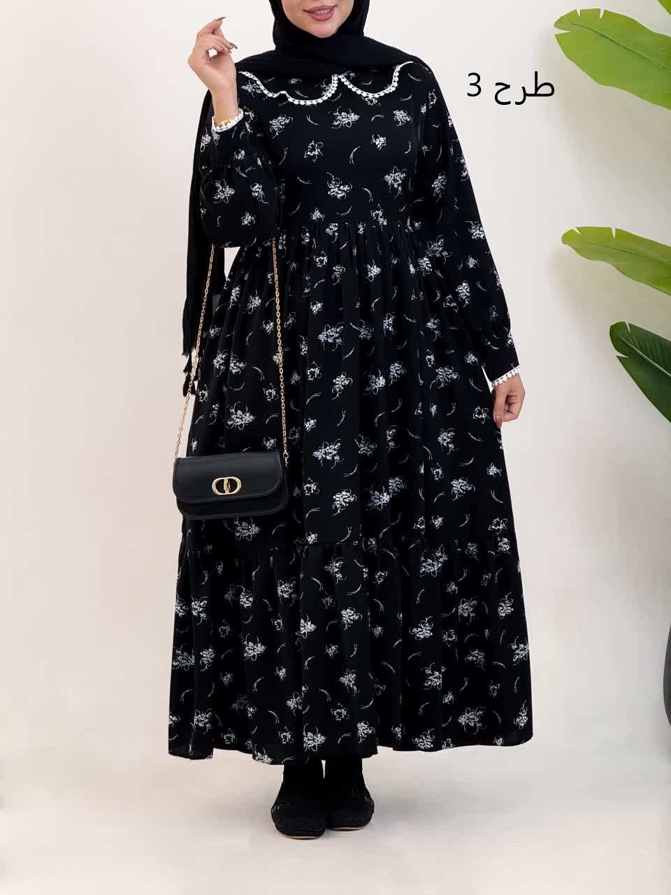 3160-پیراهن مزونی تابان(ویژه محرم)