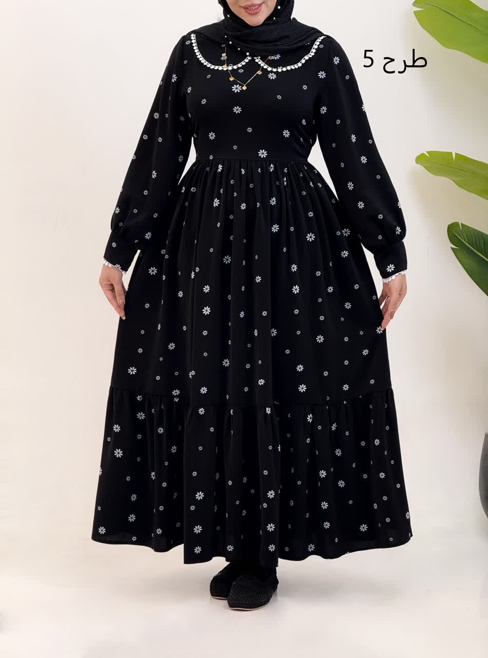 3160-پیراهن مزونی تابان(ویژه محرم)