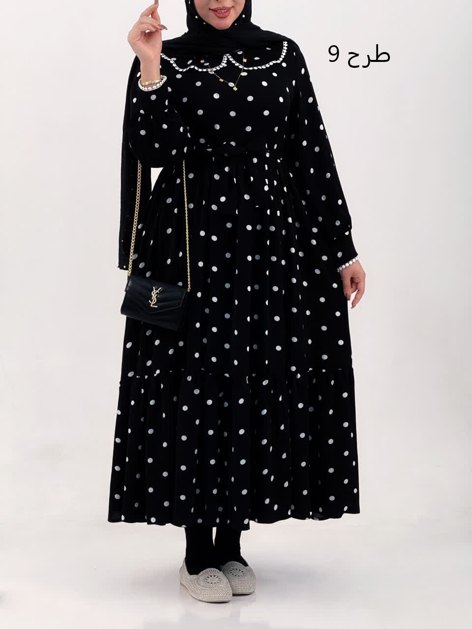 3160-پیراهن مزونی تابان(ویژه محرم)