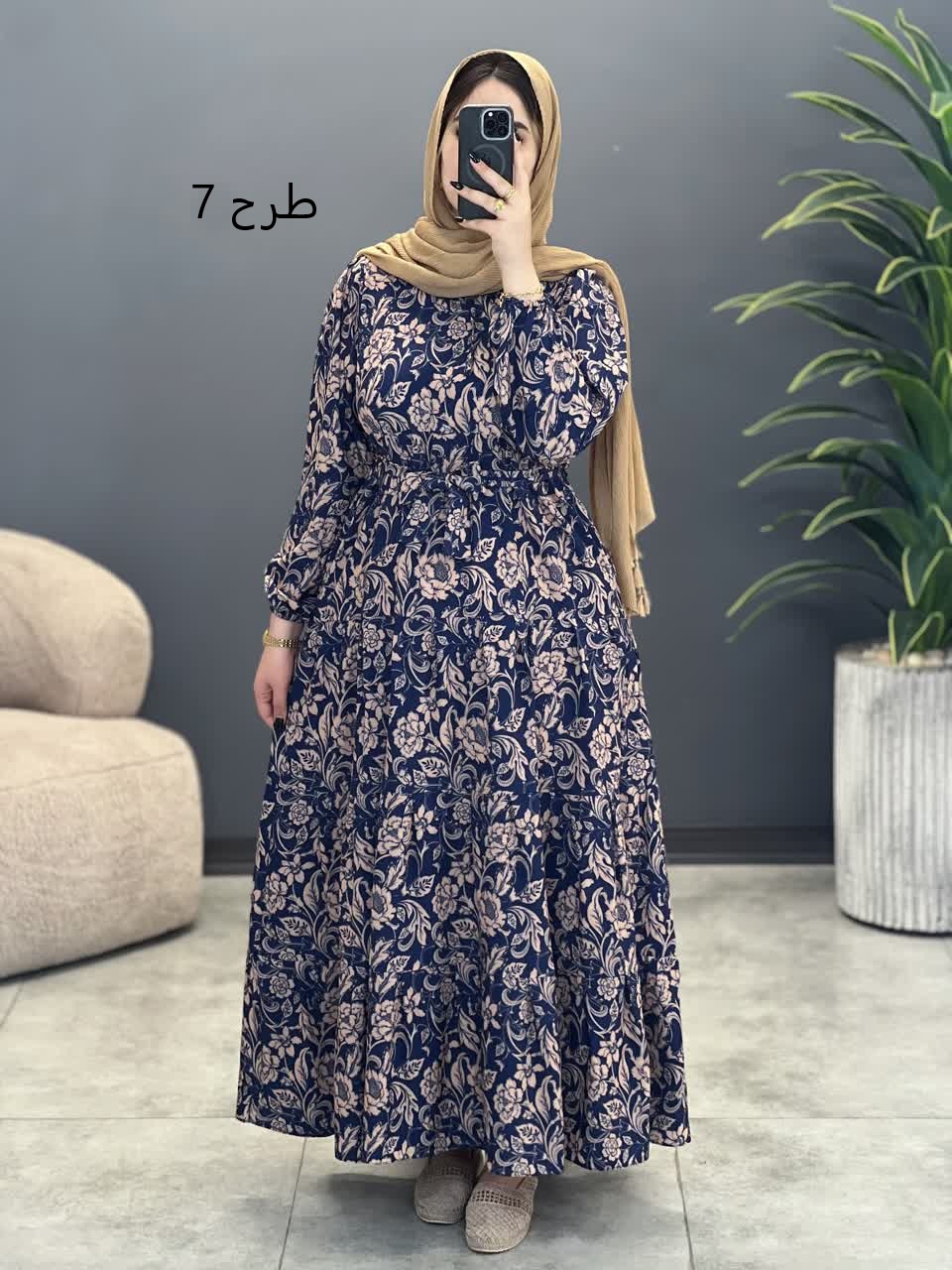 3163-پیراهن بلند نوردخت