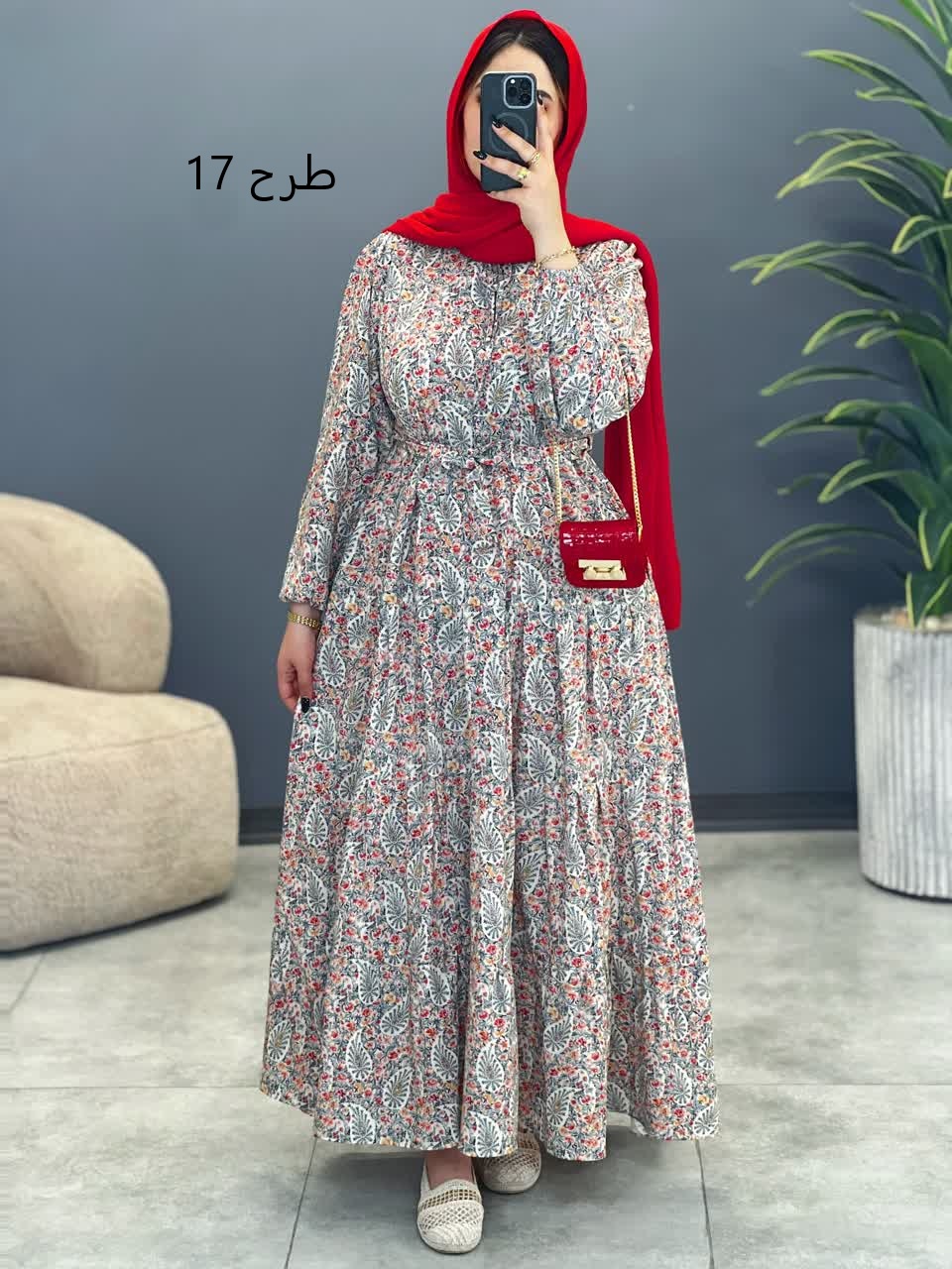 3163-پیراهن بلند نوردخت