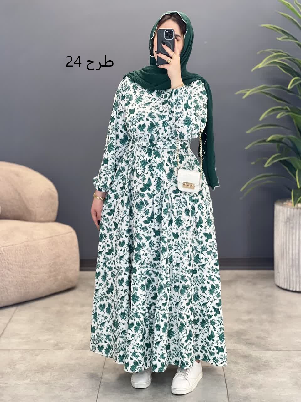 3163-پیراهن بلند نوردخت