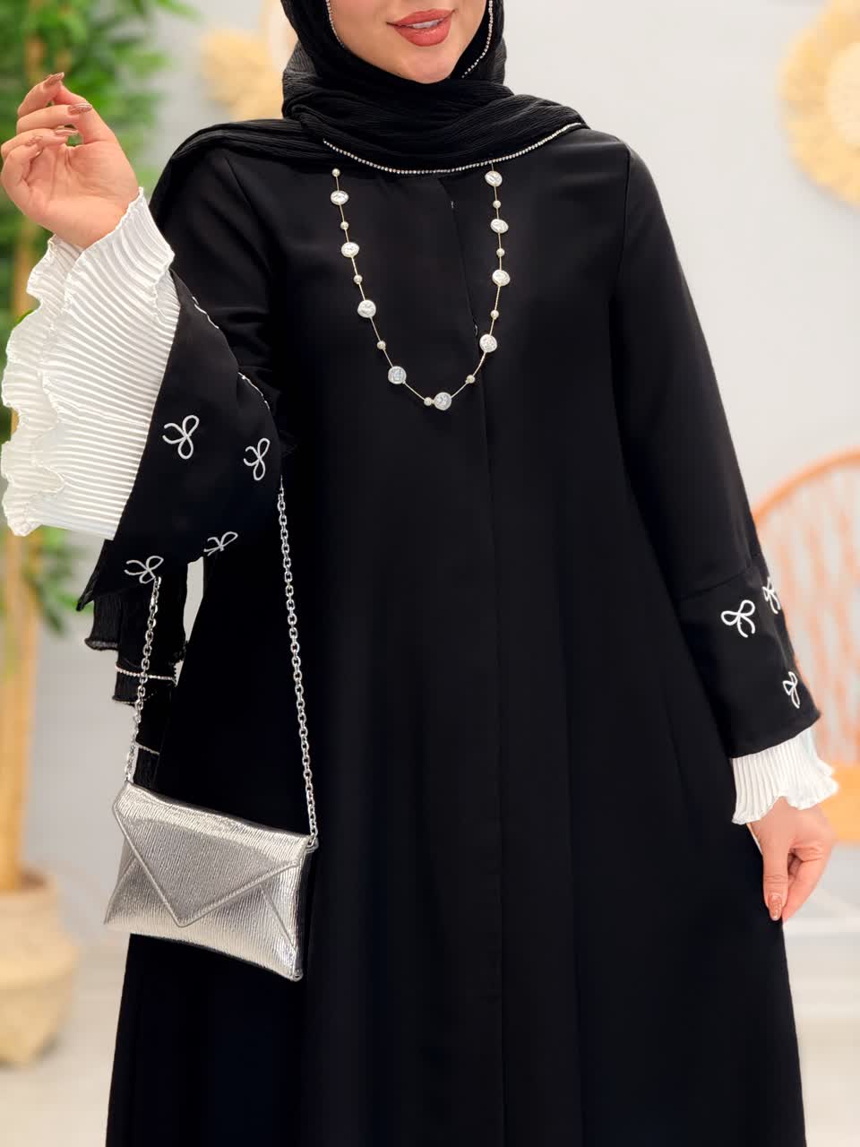 3168-عبایی مزونی هلیا