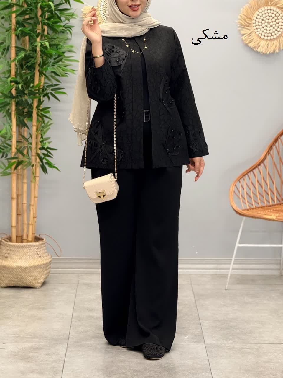 3180-کت ژاکارد هانی