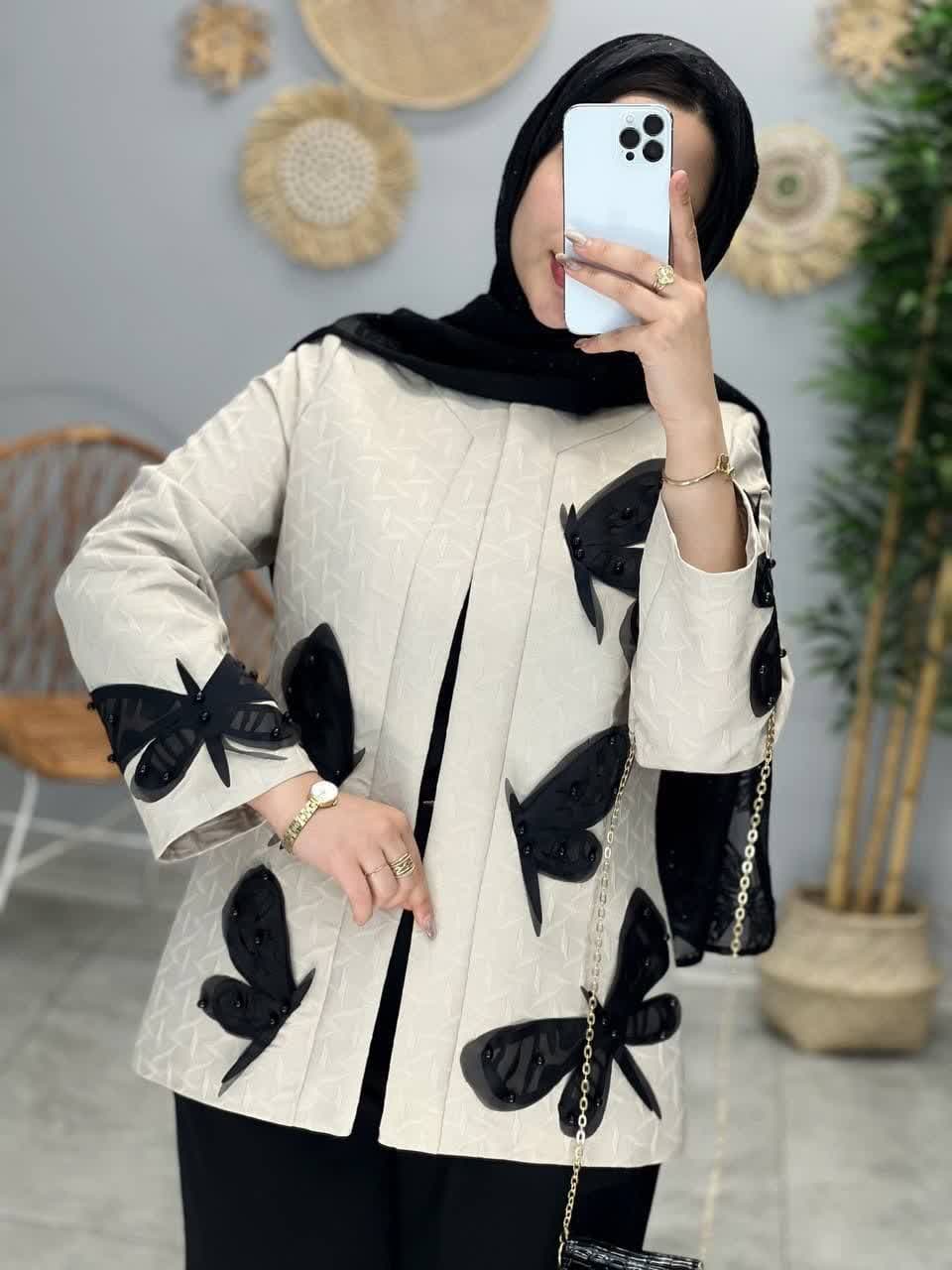 1582- کت ژاکارد هانی