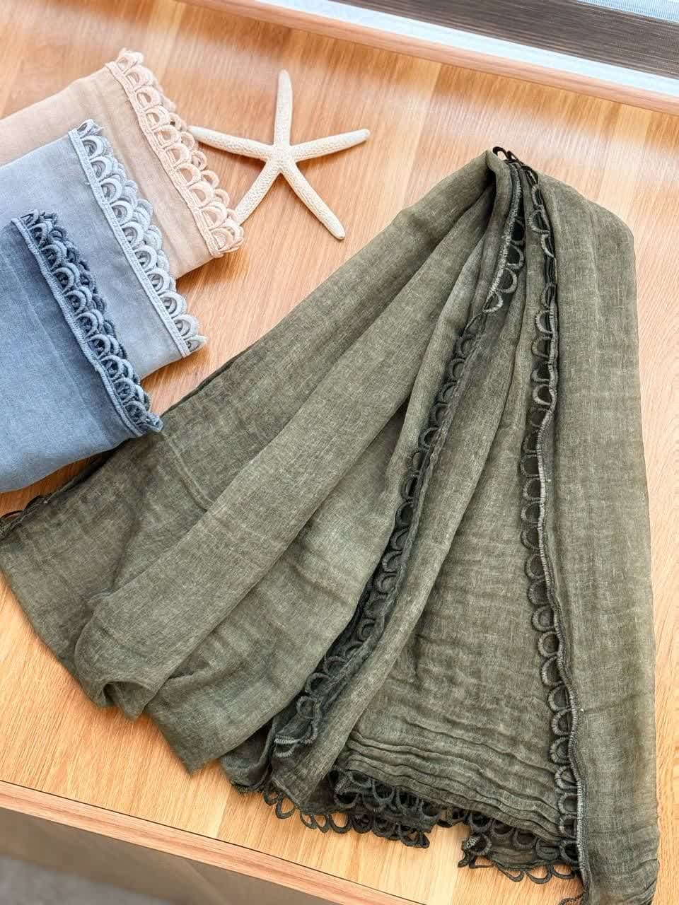 3181-شال دور دانتل وارداتی