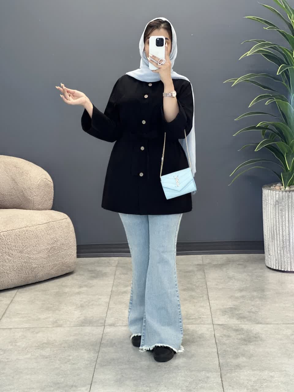 3183-مانتو اسپرت نغمه(ویژه محرم)