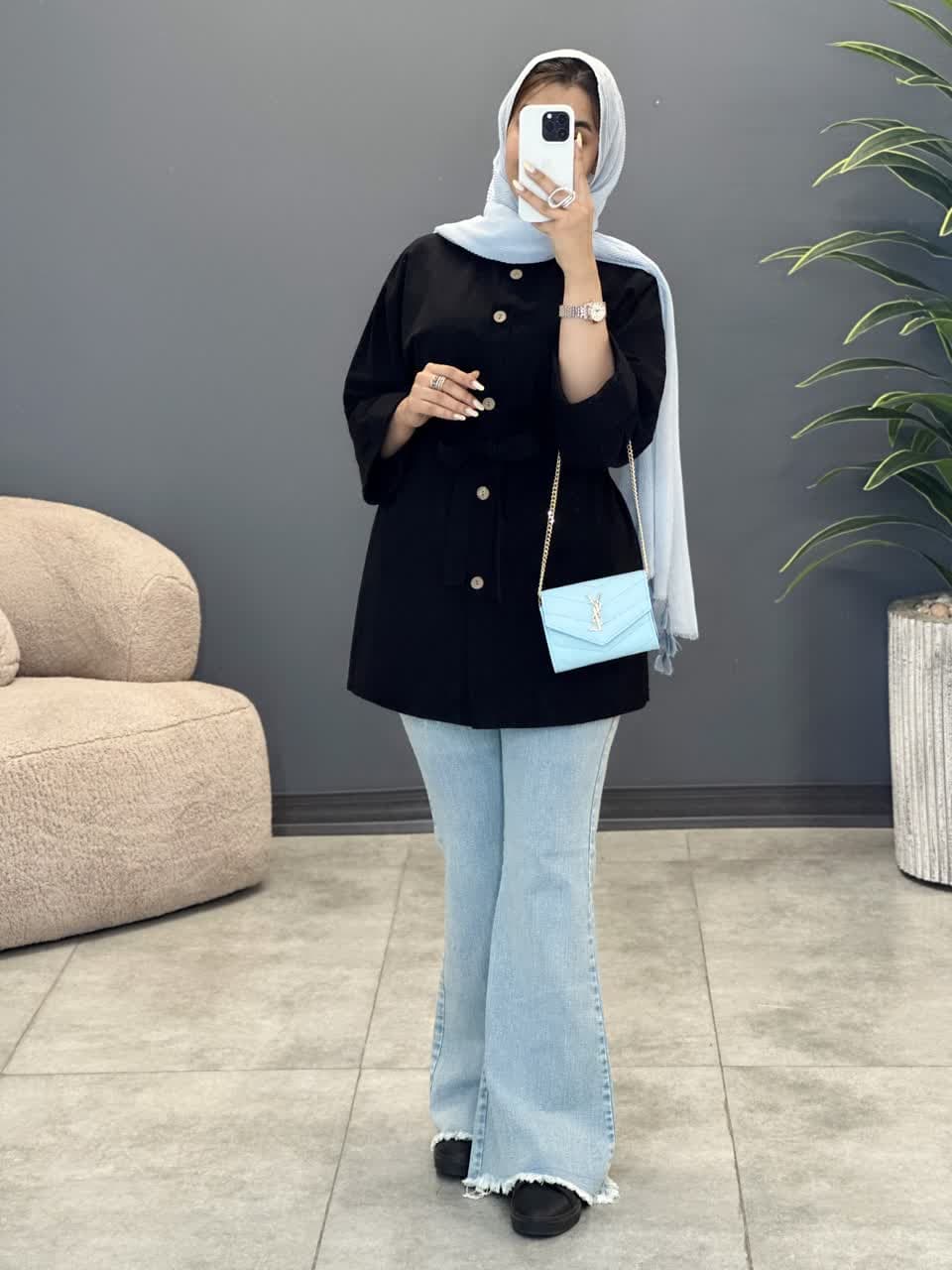 3183-مانتو اسپرت نغمه(ویژه محرم)