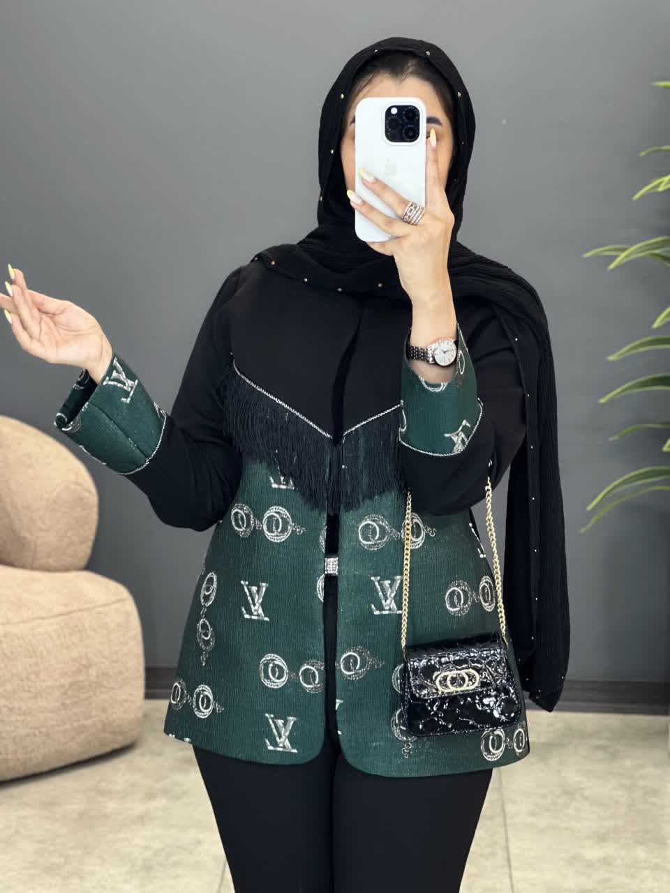 1182-کت ترکیبی ژاکارد