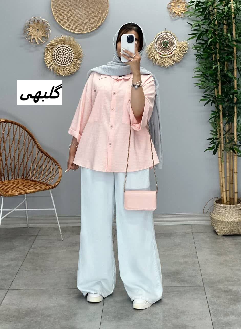 3197 - شومیز اطلس دو جیب