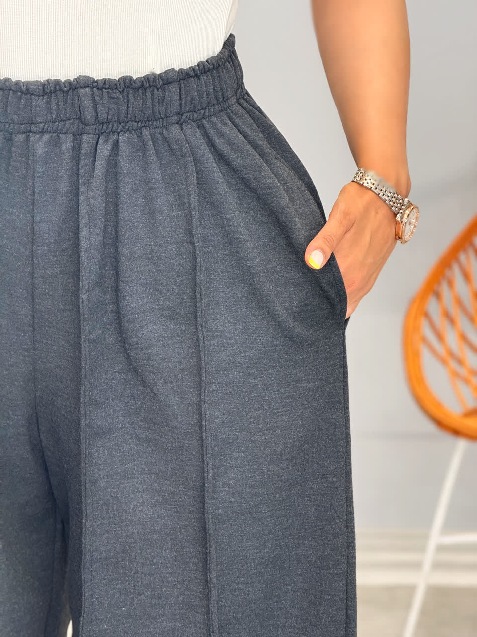 3216-شلوار بگ ملانژ