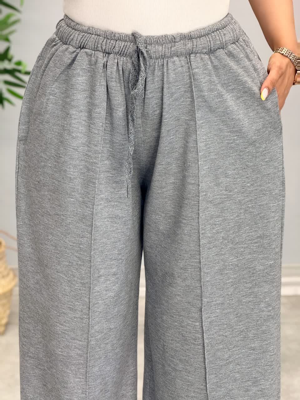 3216-شلوار بگ ملانژ