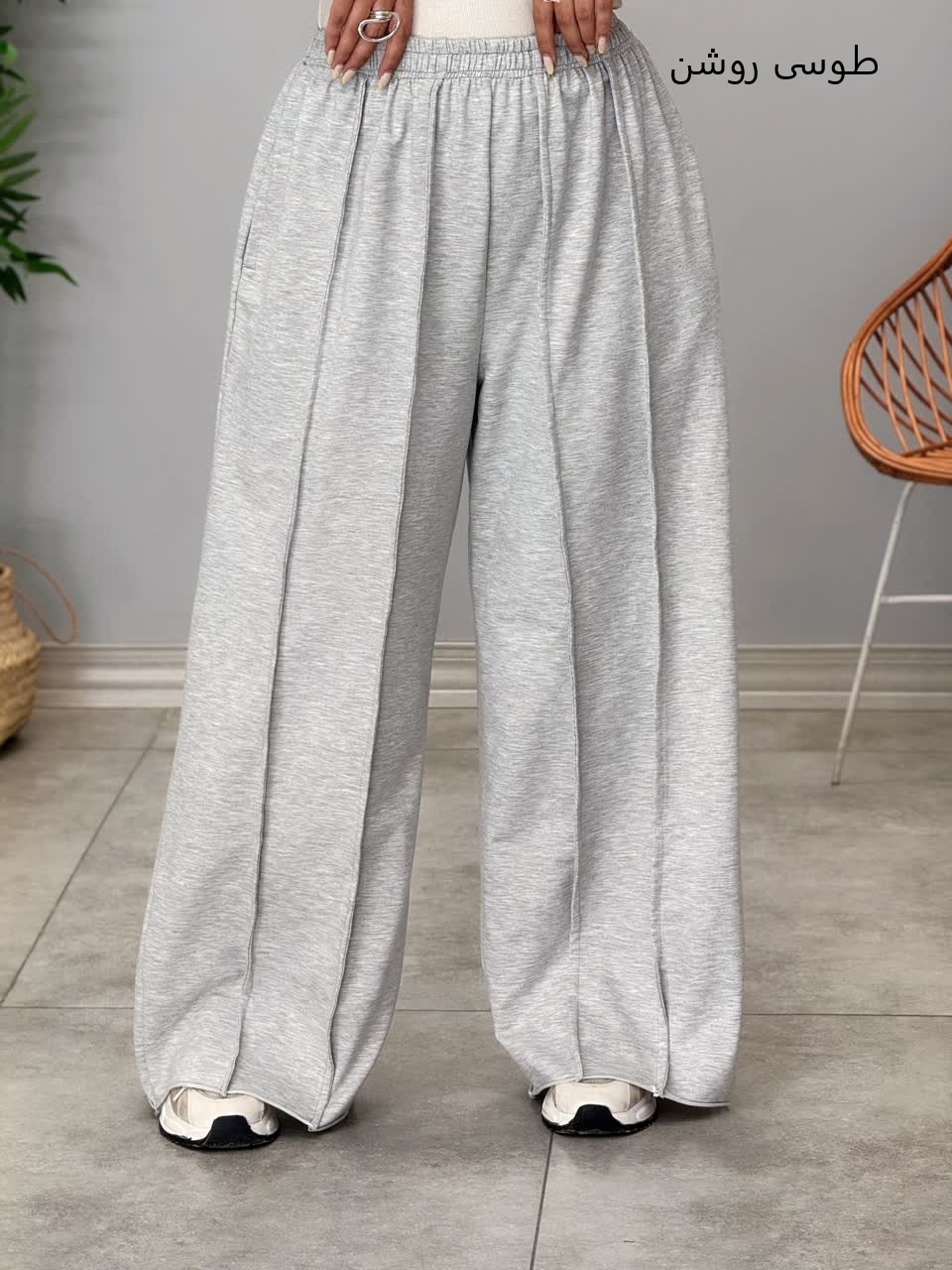 3216-شلوار بگ ملانژ