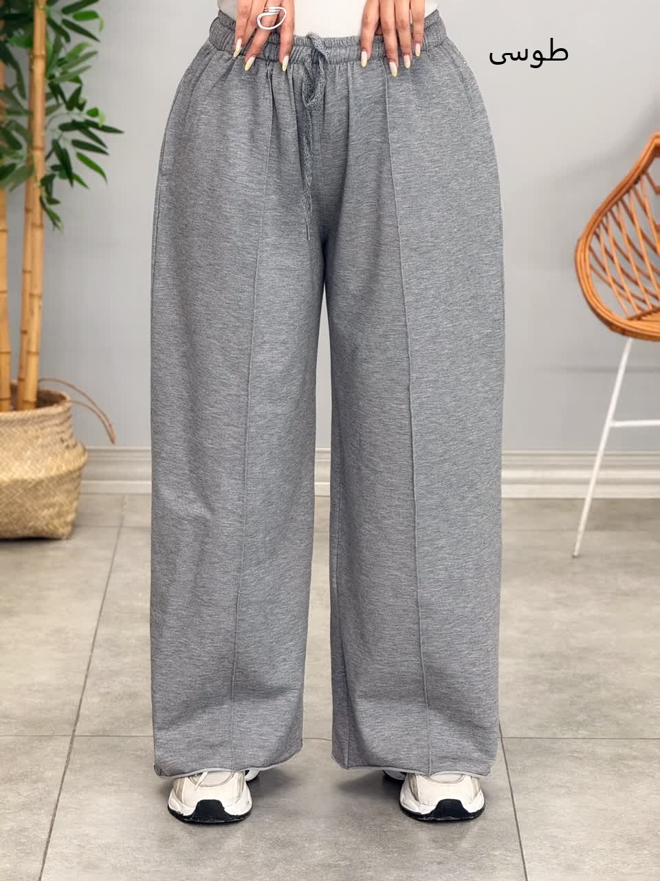 3216-شلوار بگ ملانژ