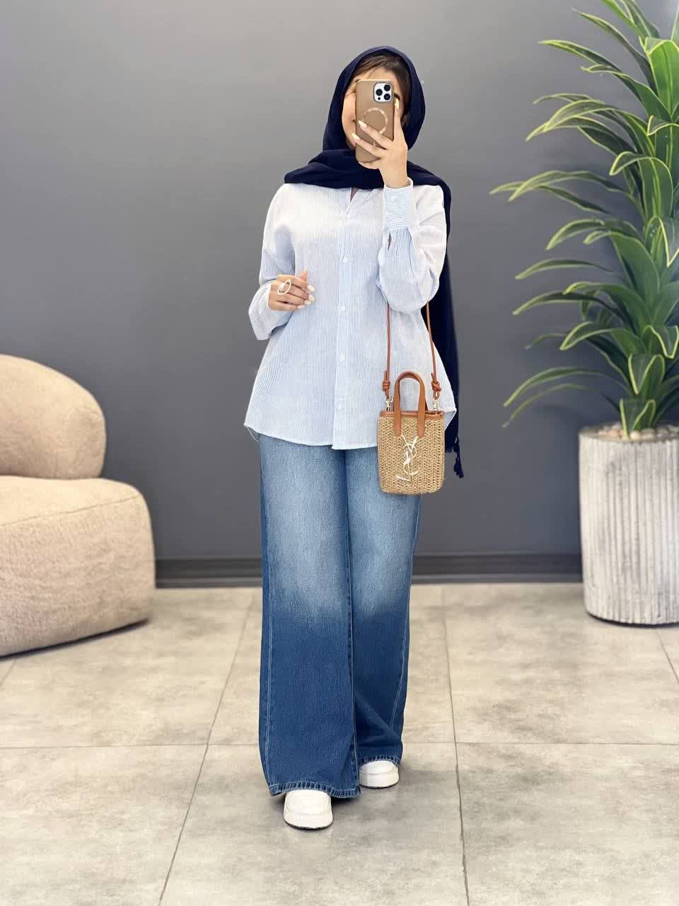 3217-شومیز لینن کد 206878