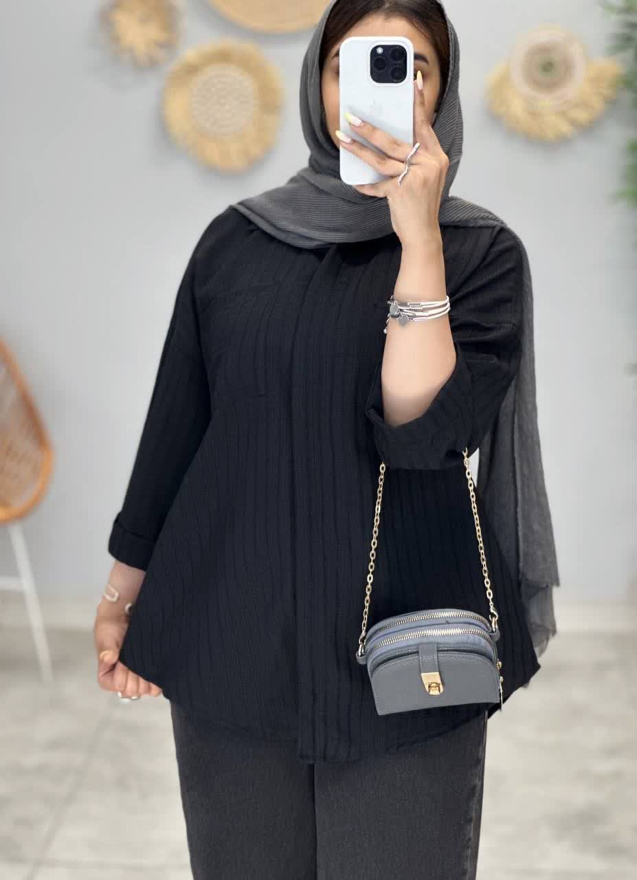 3218-شومیز پشت دکمه