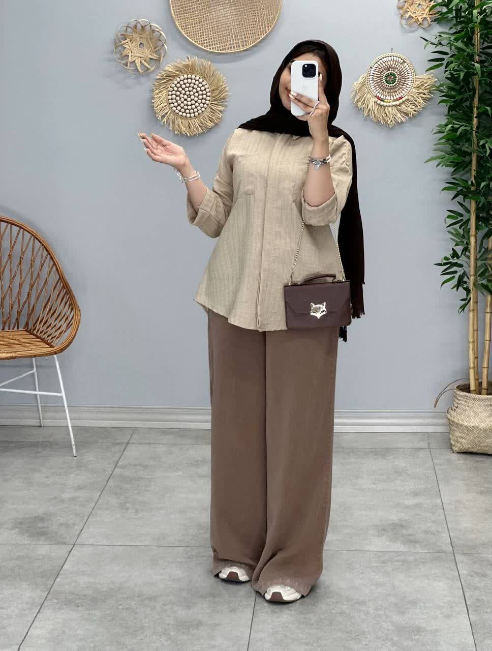 3218-شومیز پشت دکمه