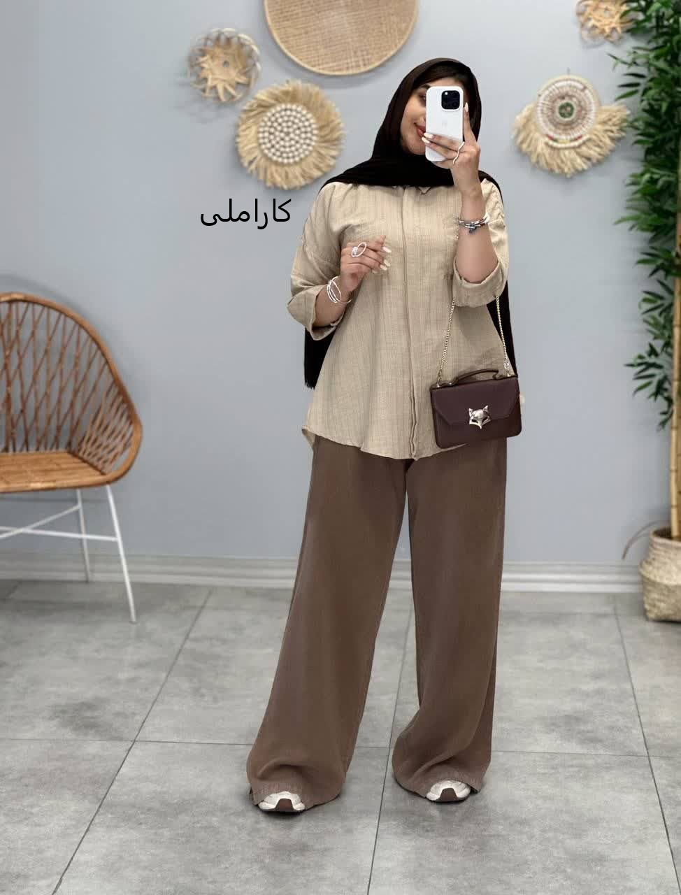 3218-شومیز پشت دکمه