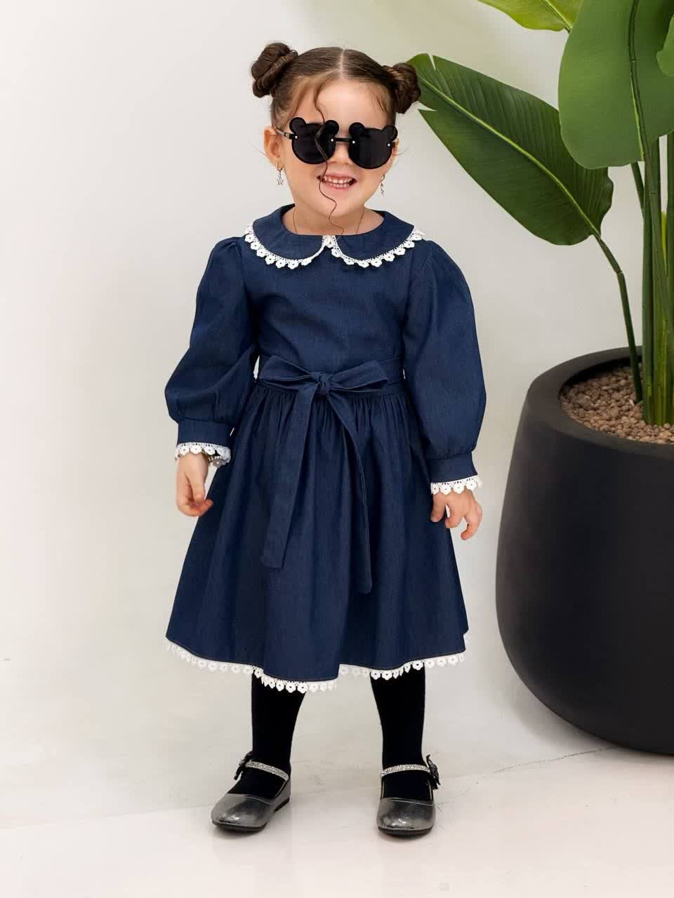 3219-پیراهن درگلد کودک