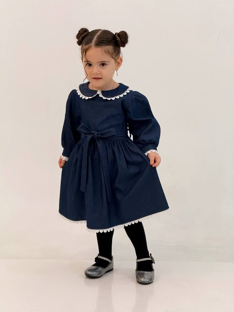 3219-پیراهن درگلد کودک