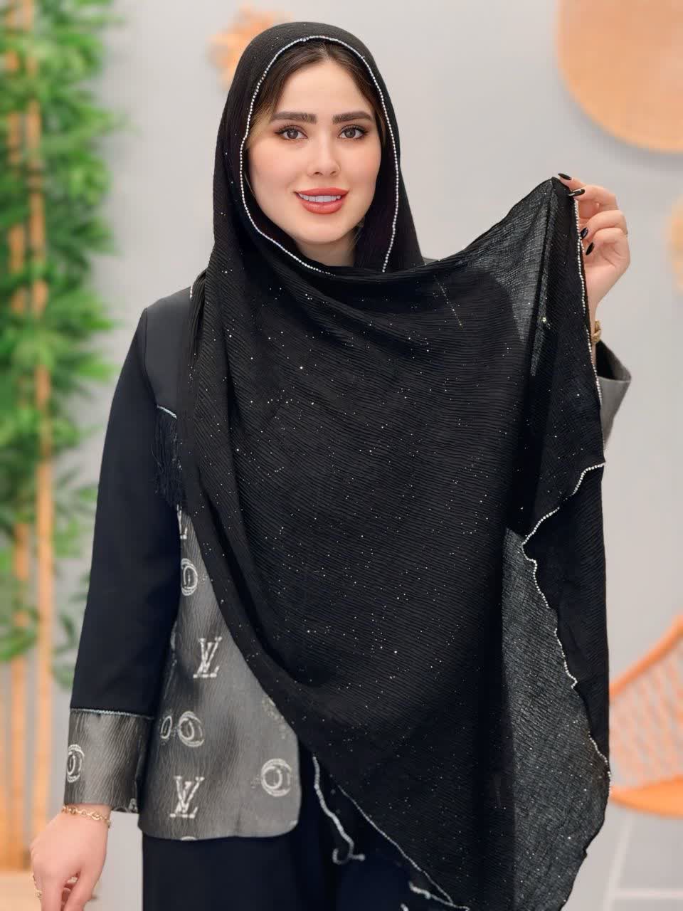 3220-شال پرنسا مشکی