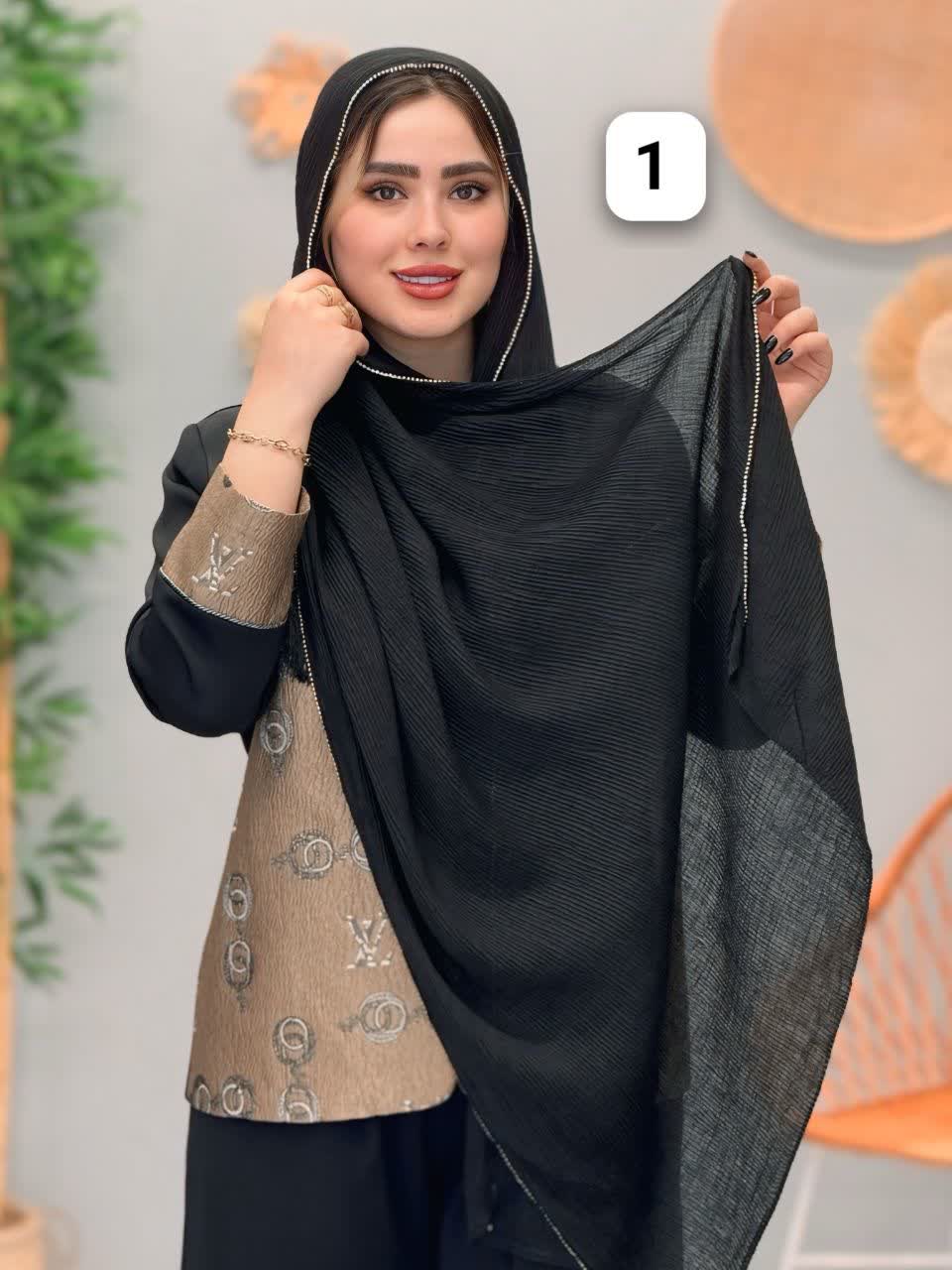 3220-شال پرنسا مشکی