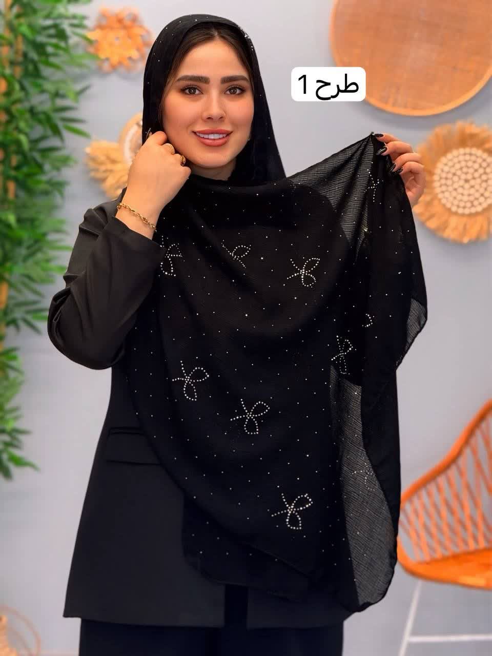 3221-شال درختی حاشیه