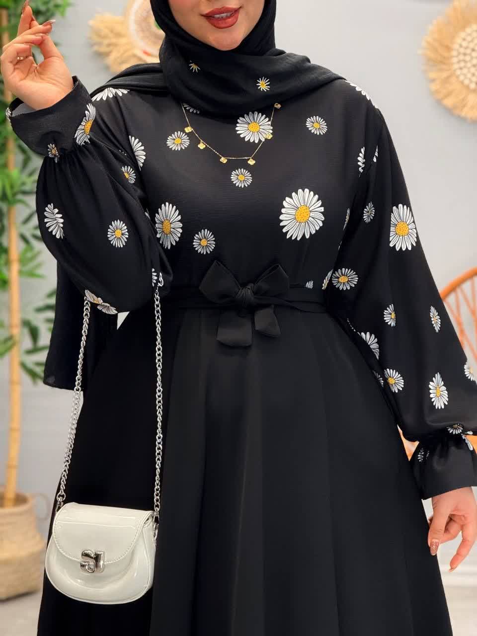 3225-پیراهن مزونی روشنا(ویژه محرم)