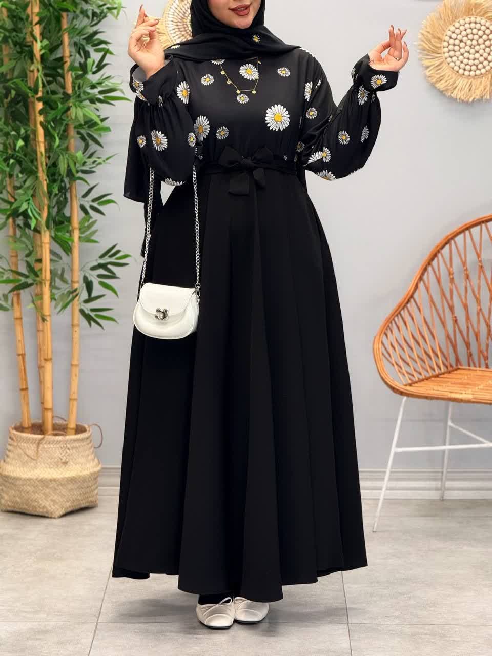 3225-پیراهن مزونی روشنا(ویژه محرم)