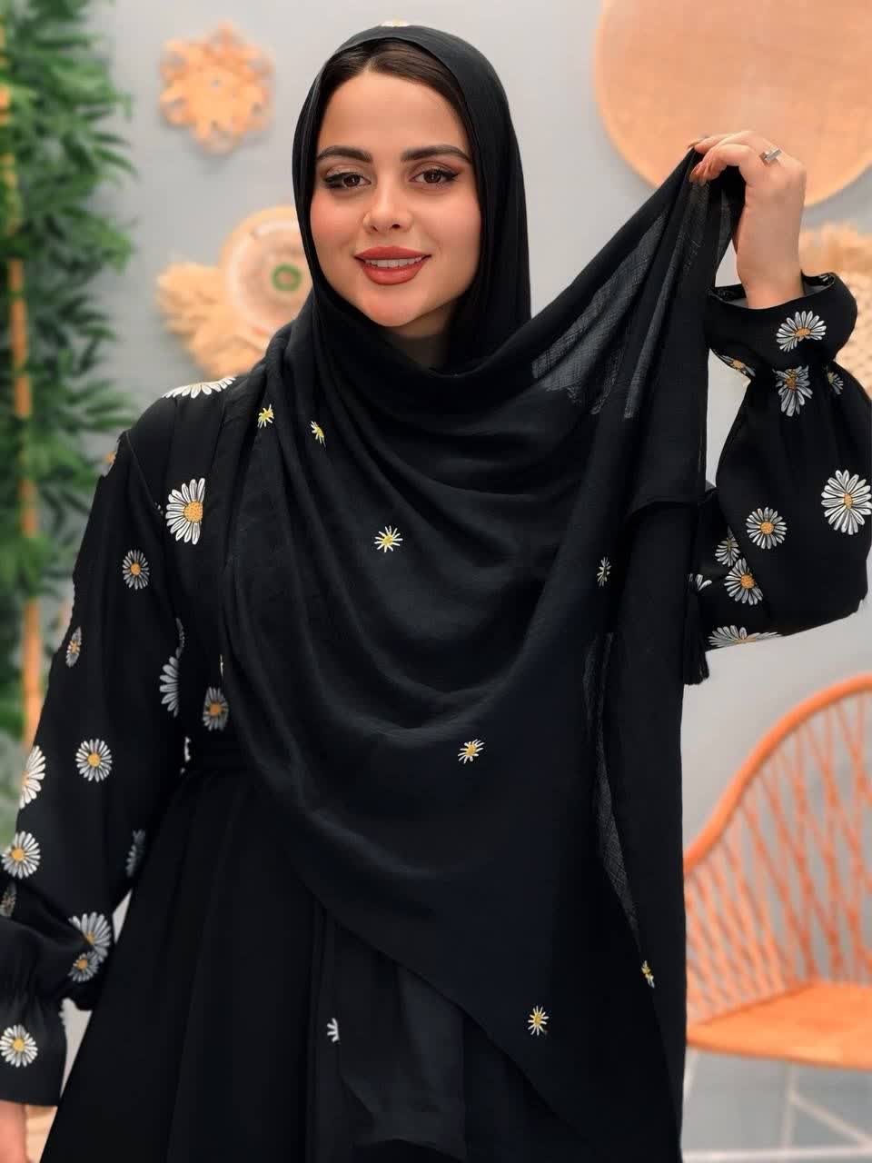 3227-شال بابونه اسلپ(ویژه محرم)