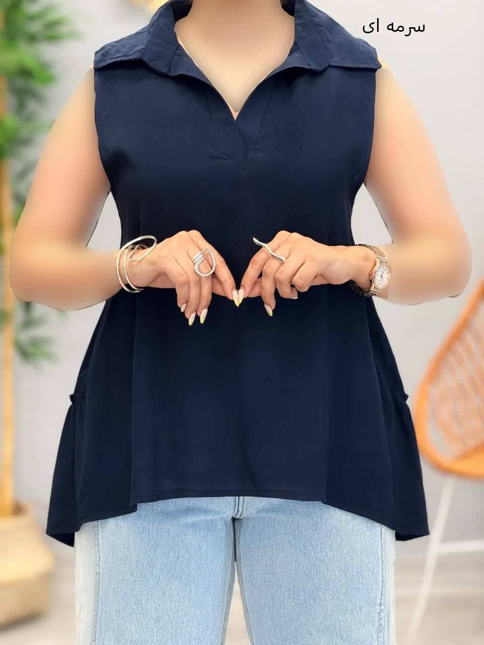 3241-شومیز یقه هفت