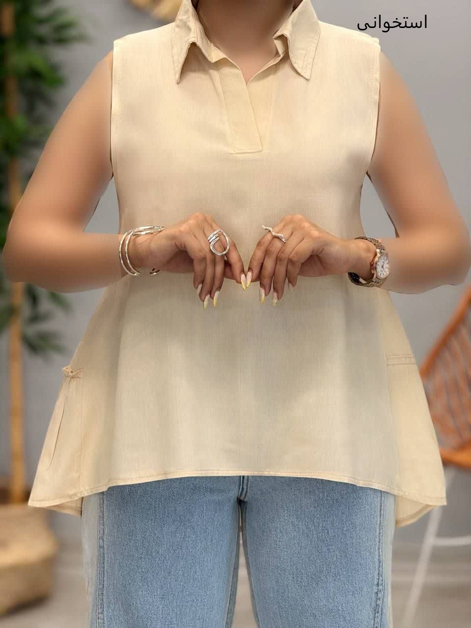 3241-شومیز یقه هفت