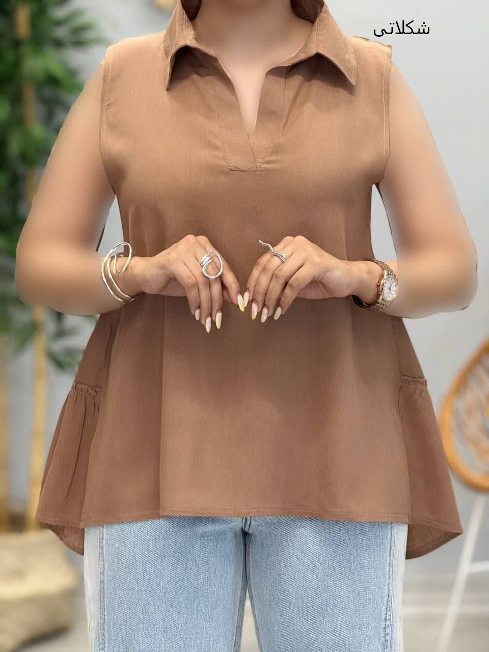 3241-شومیز یقه هفت