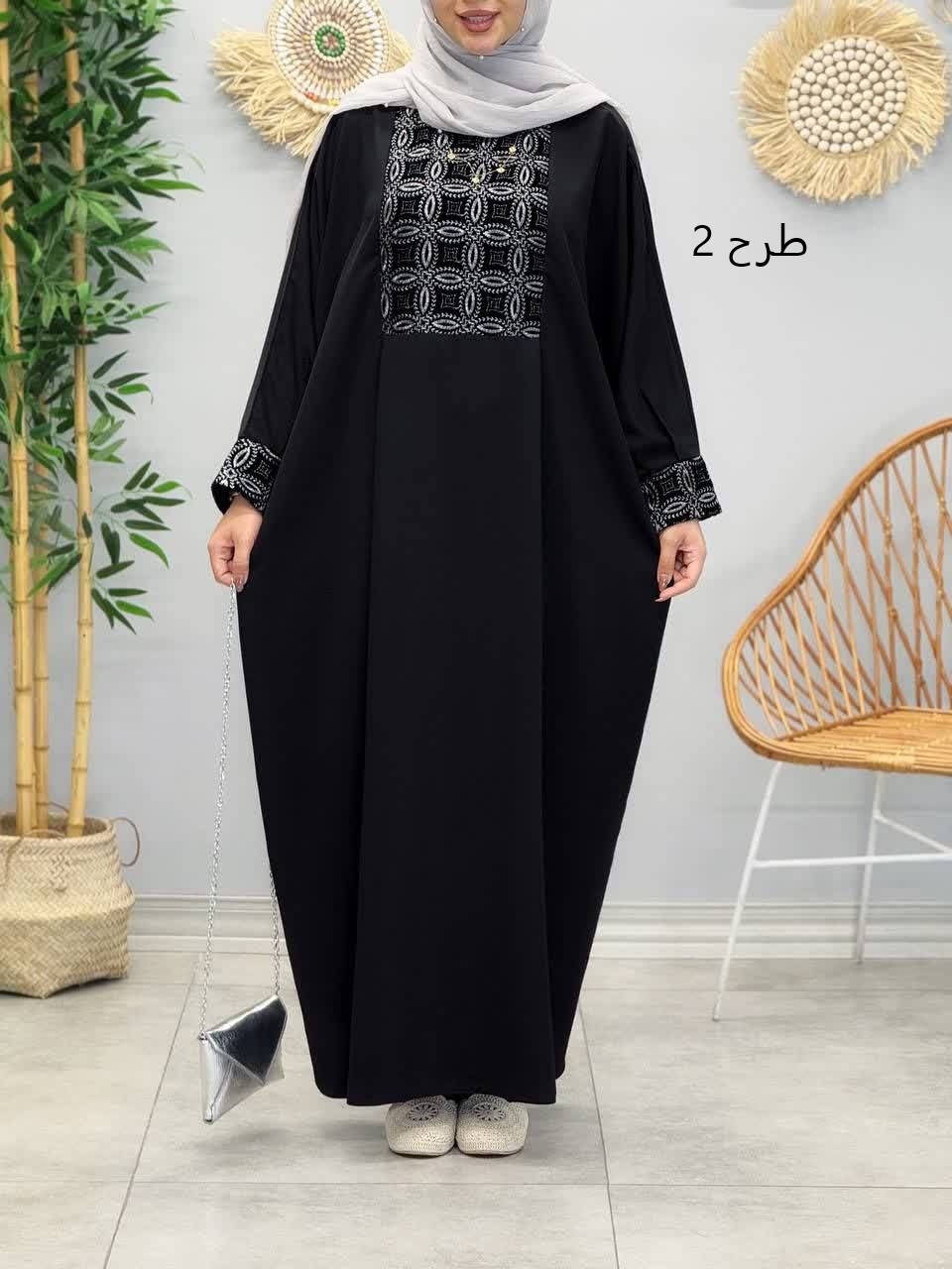 3110-عبایی مزونی یسنا(ویژه محرم)