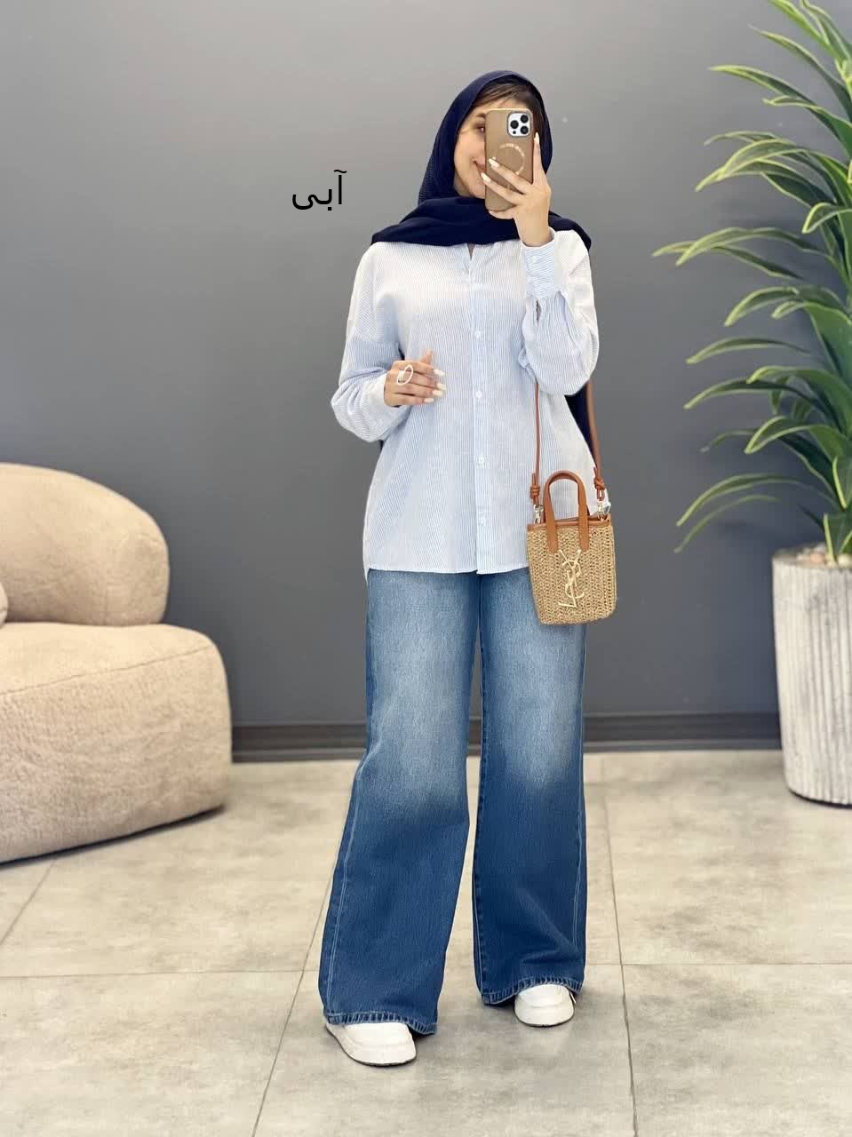 3217-شومیز لینن کد 206878