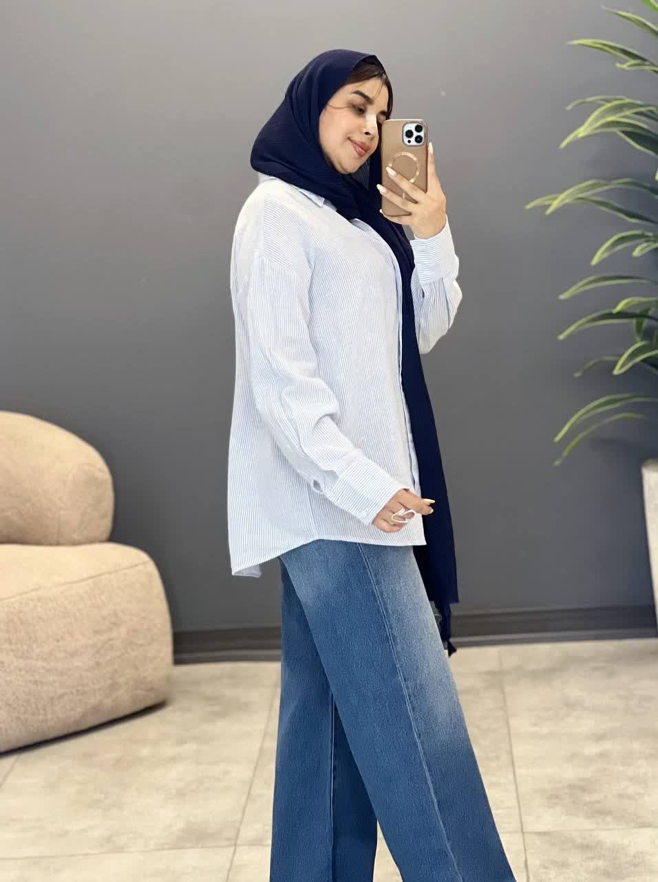 3217-شومیز لینن کد 206878