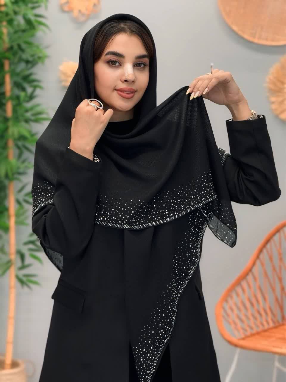 3243-روسری نگینی یاس