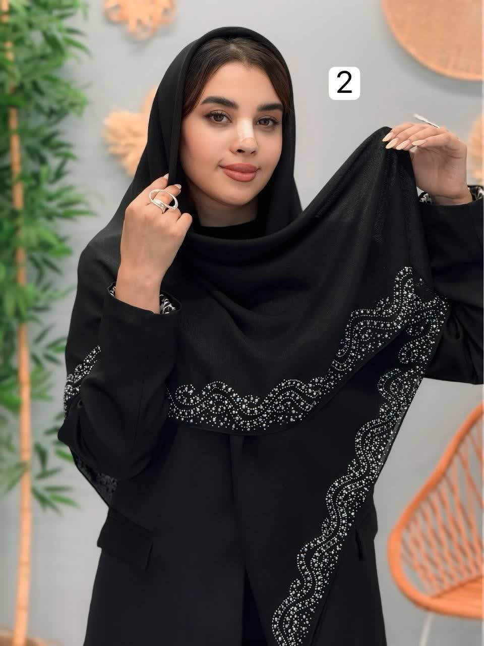 3243-روسری نگینی یاس