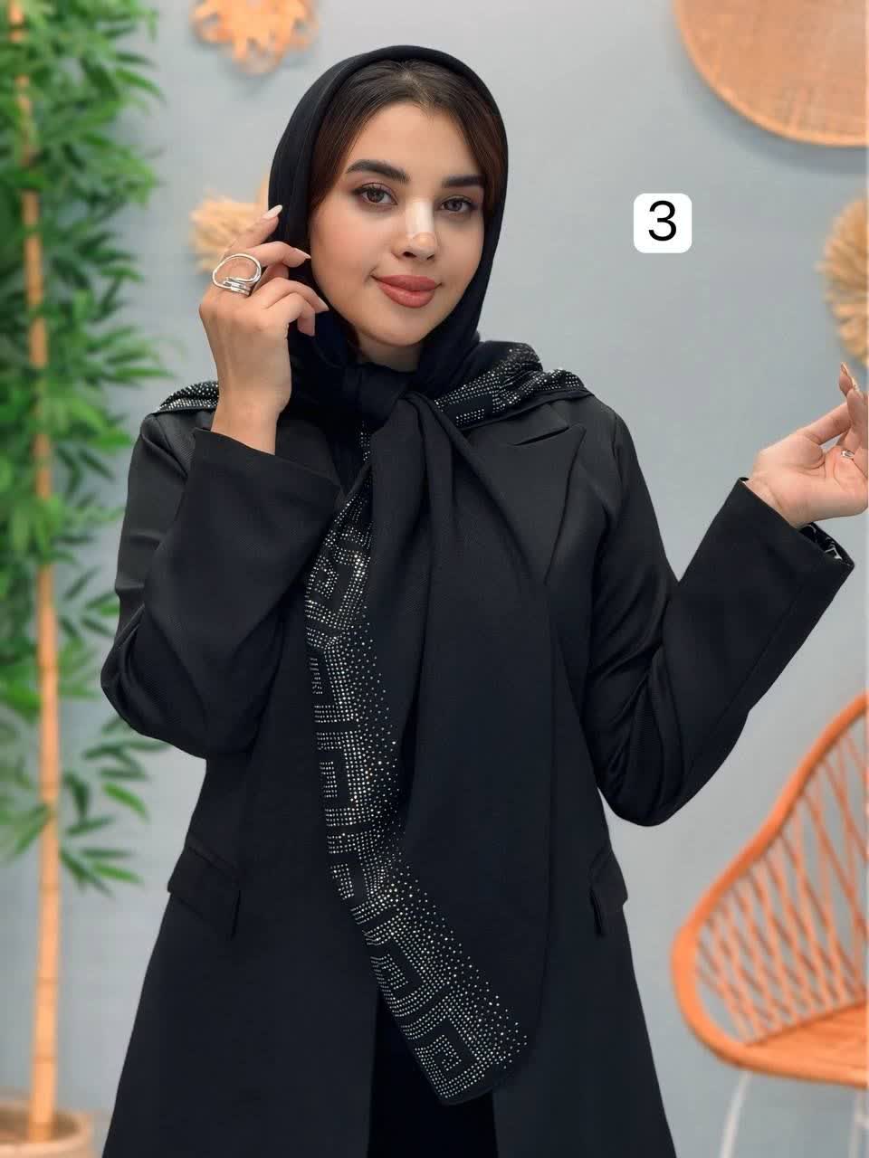 3243-روسری نگینی یاس