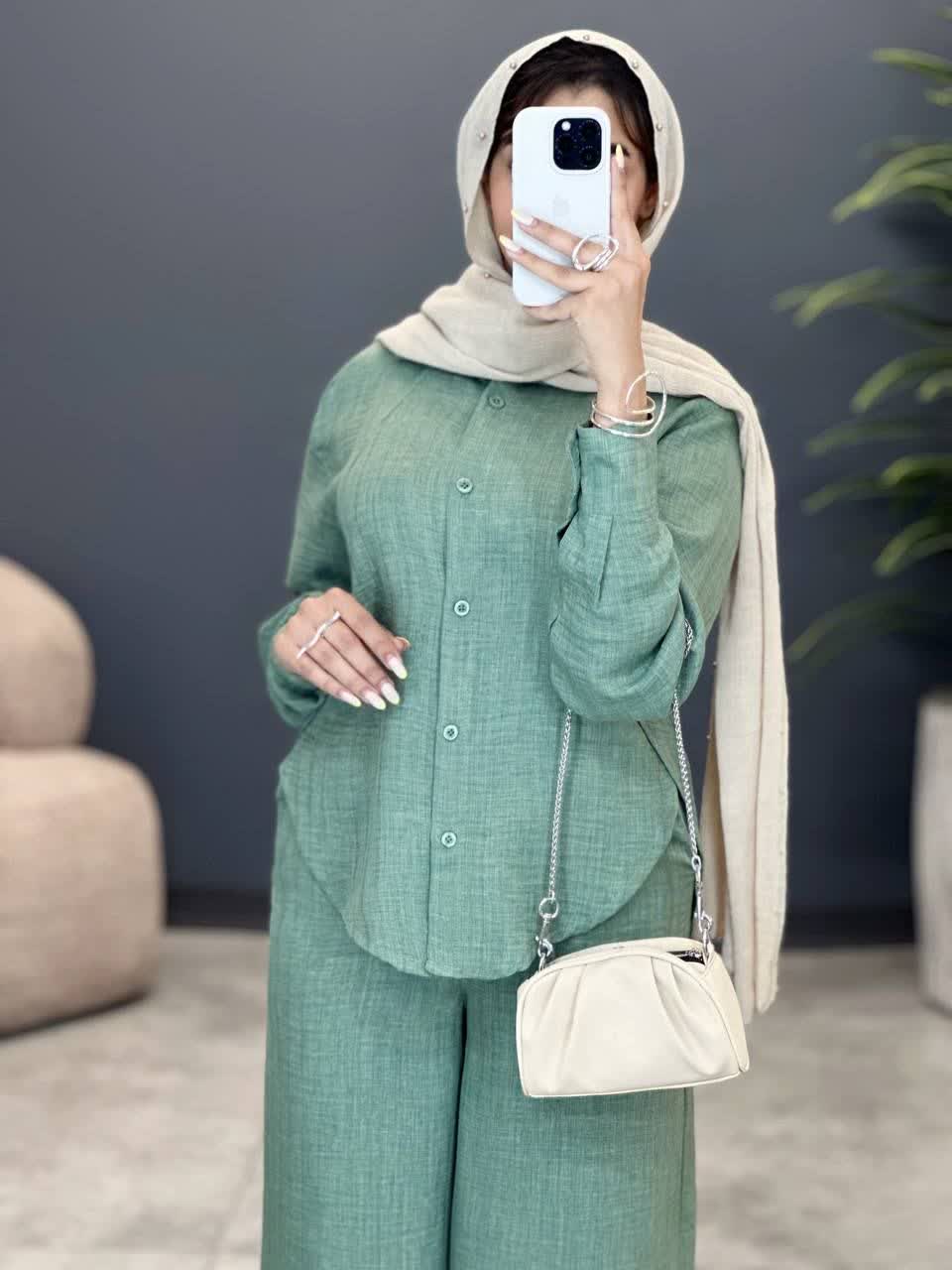 3246-ست شومیز و شلوار نهال