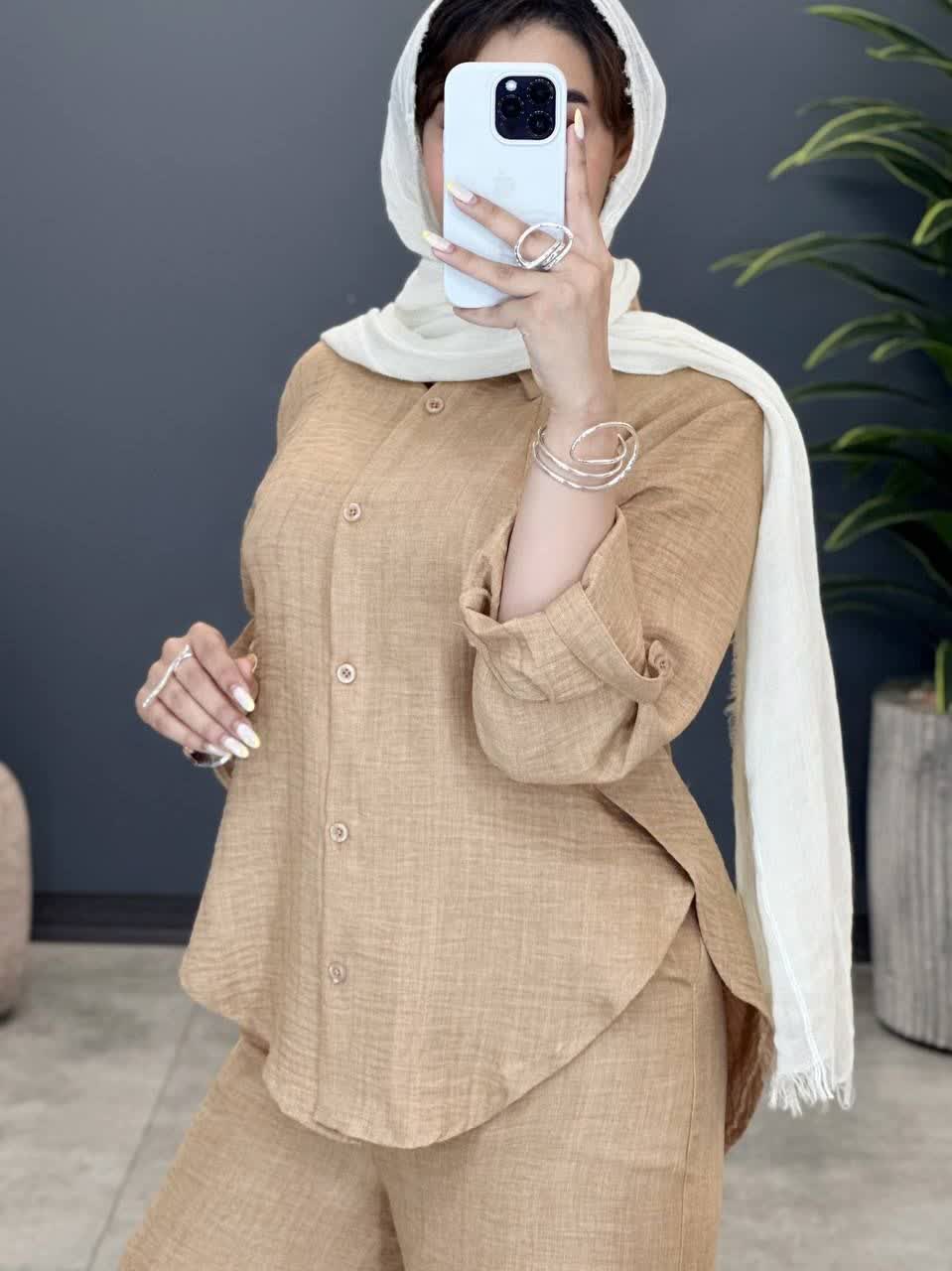 3246-ست شومیز و شلوار نهال