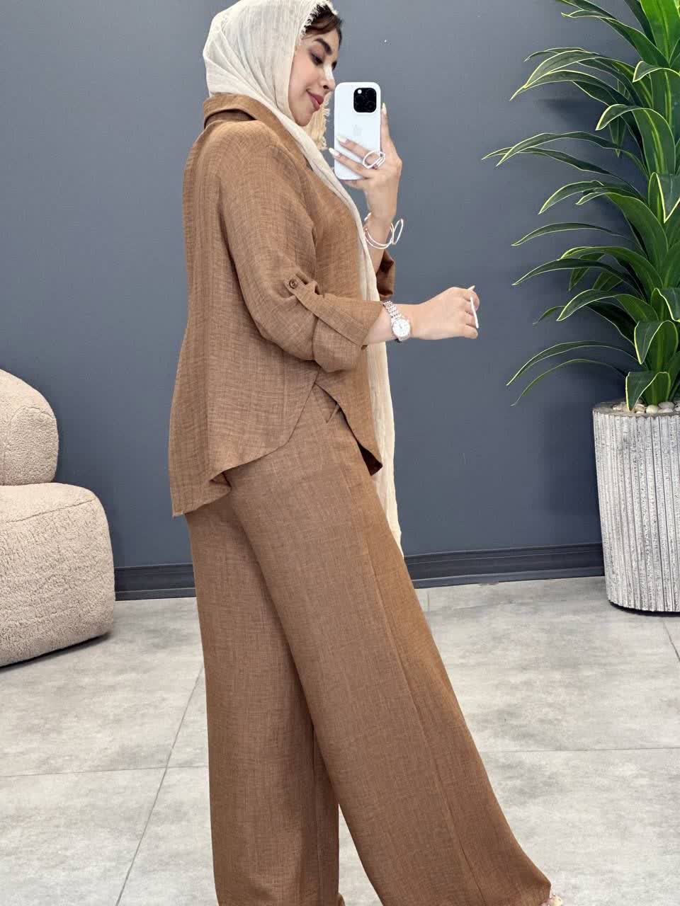 3246-ست شومیز و شلوار نهال