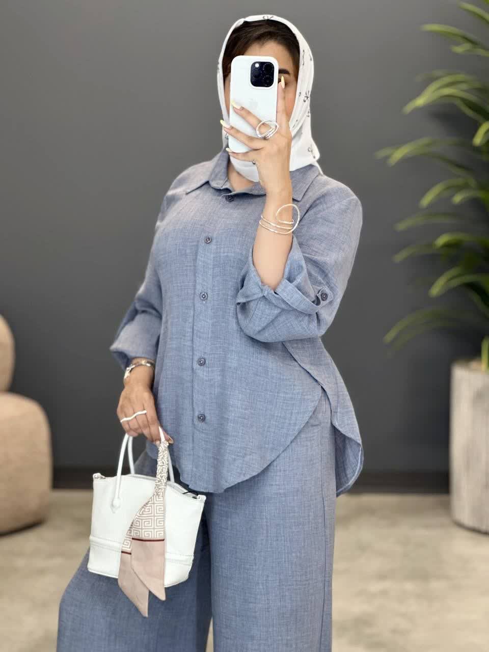 3246-ست شومیز و شلوار نهال