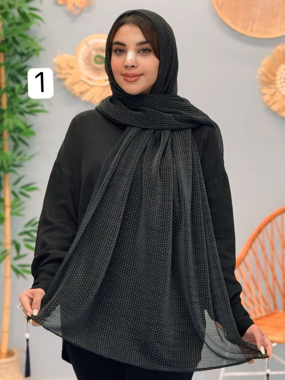 3247-شال مشکی آرامیس