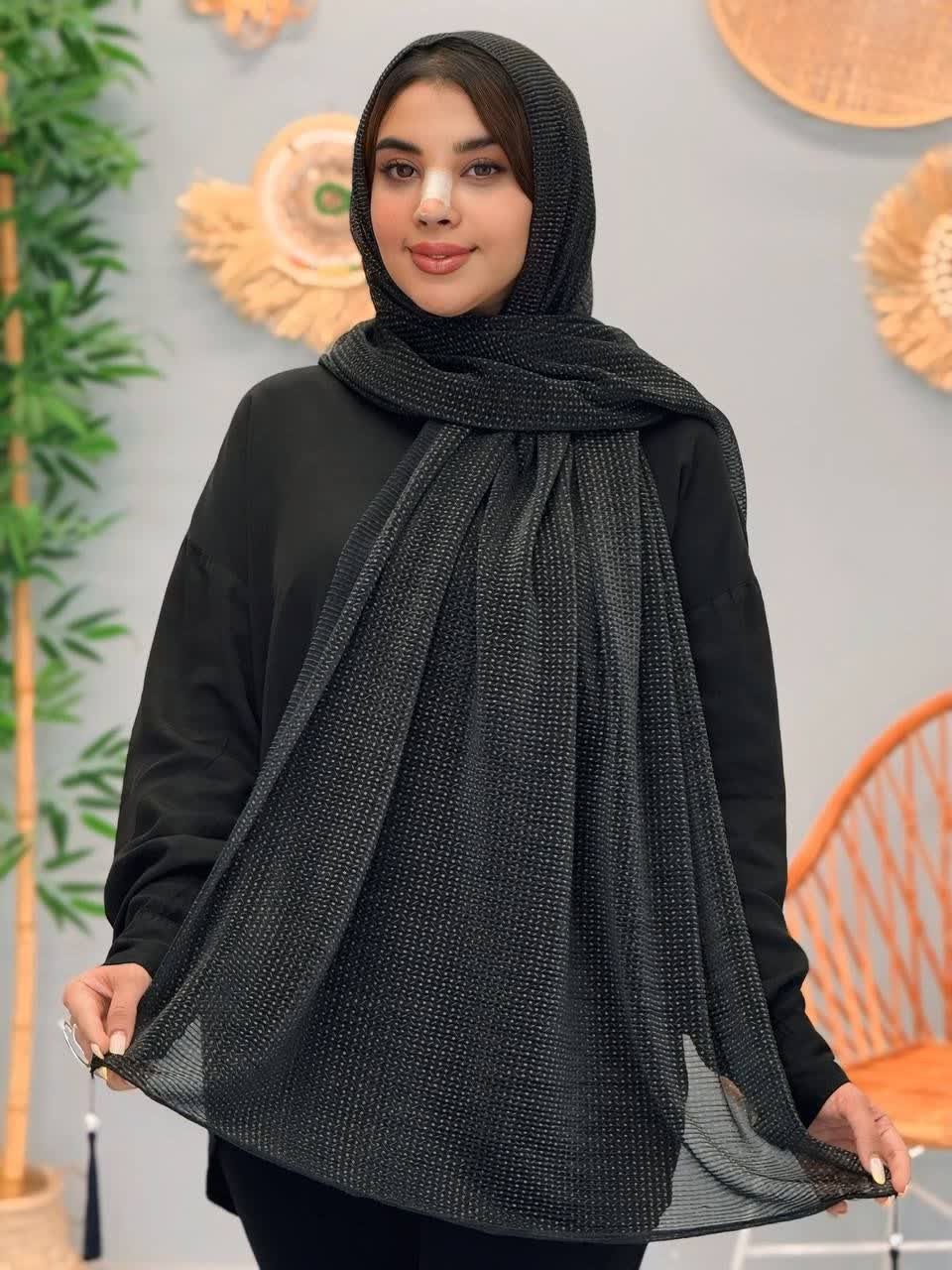 3247-شال مشکی آرامیس