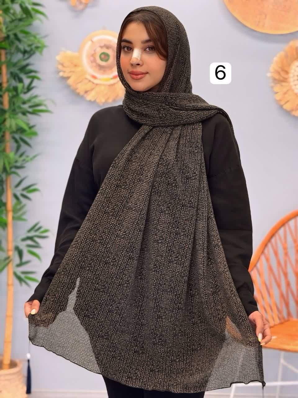 3247-شال مشکی آرامیس