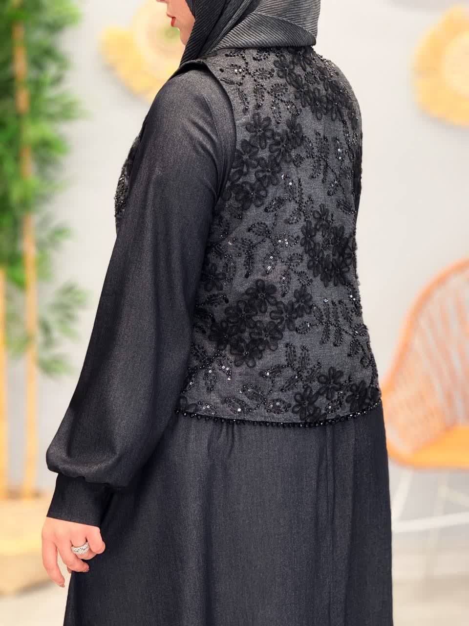 3261-ست جلیقه و پیراهن نازلی